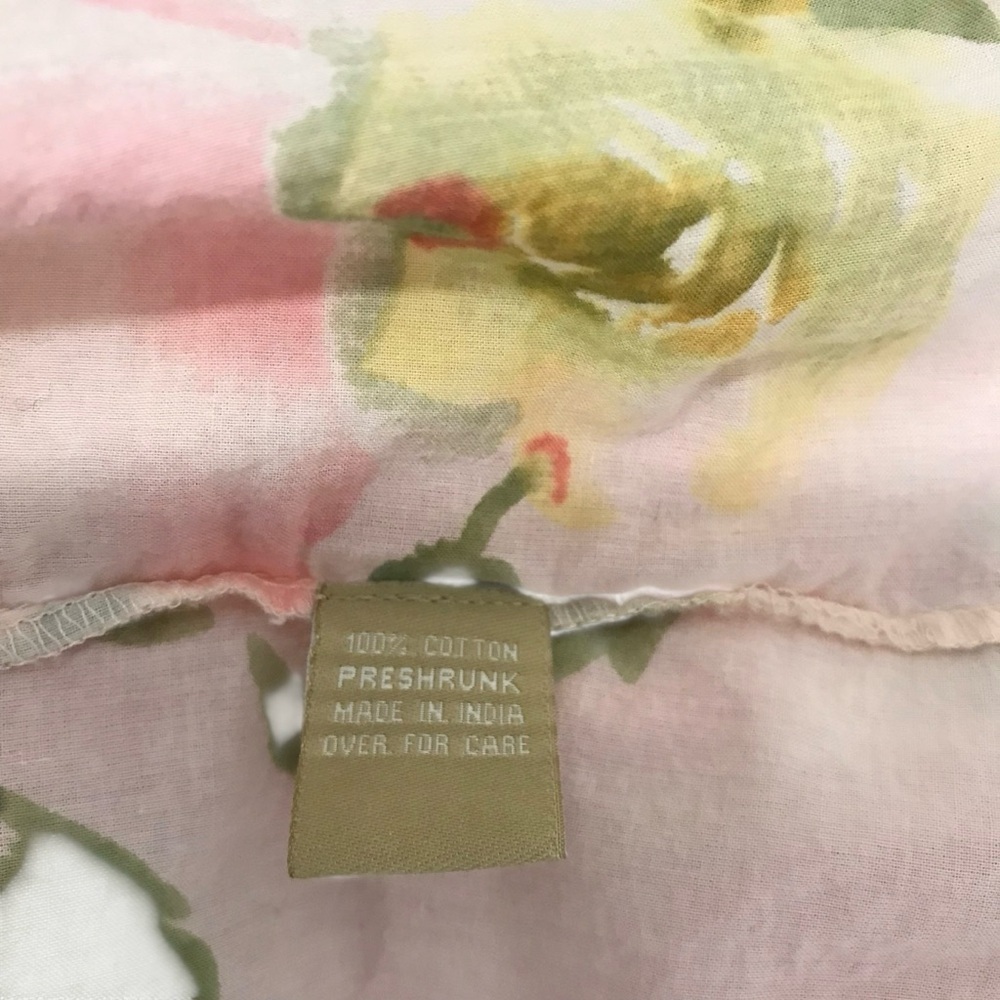 Plum Pretty Sugar Womens XS Pink Floral Wrap Around Robe - Picture 6 of 7